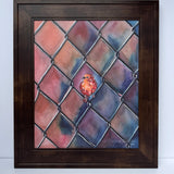 Bold Watercolor Bird on Canvas