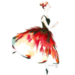 "Avante in Color" Ballerina Print