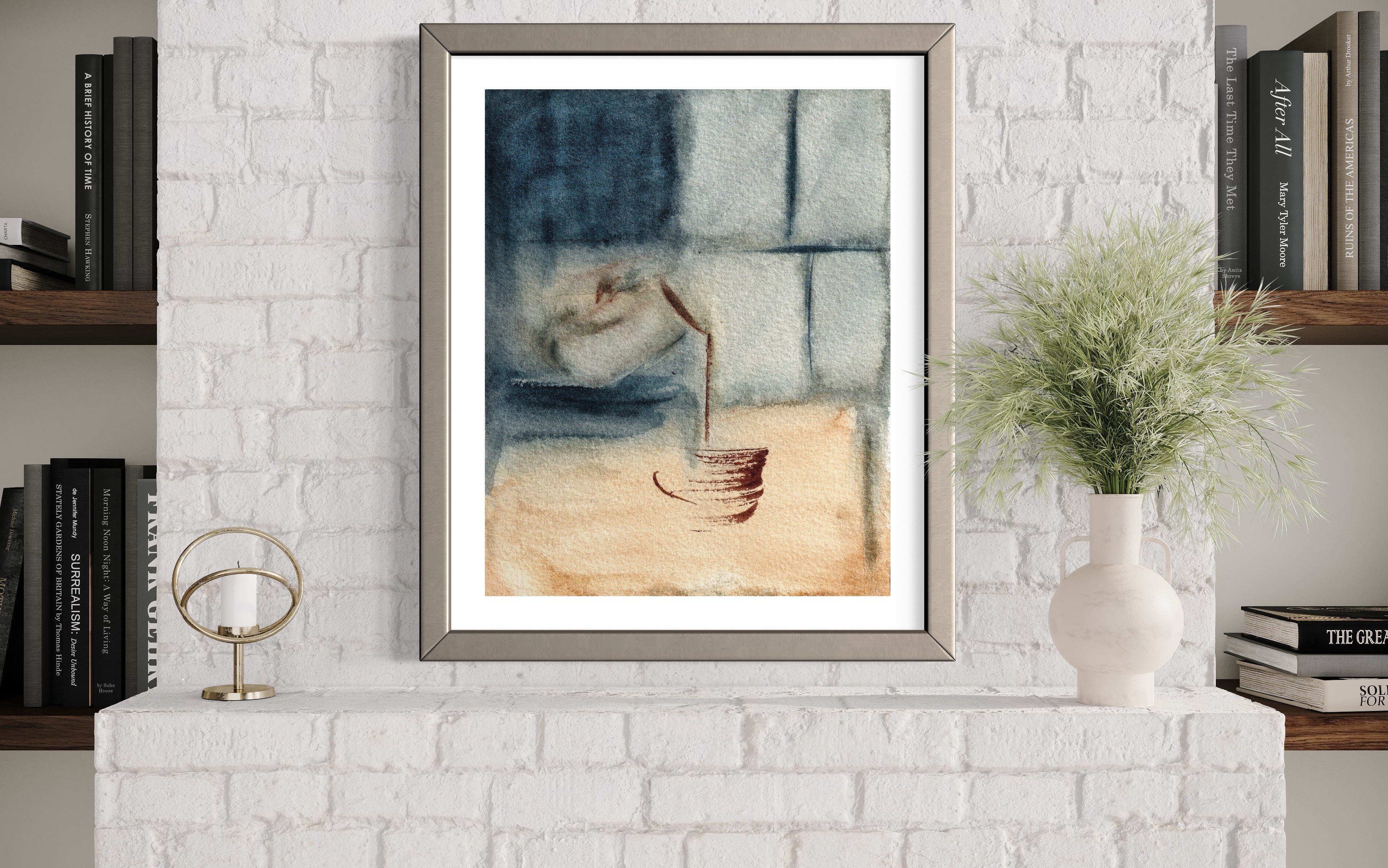 Custom Watercolor Painting_Morning Cup_Tulsa
