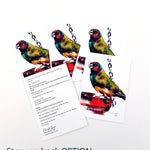"Hopeful Expectations" Colorful Watercolor Bird Greeting Card Set_story on back option