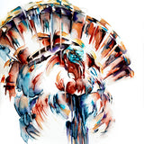 "Conservation in Color" - Tom Turkey Watercolor Painting