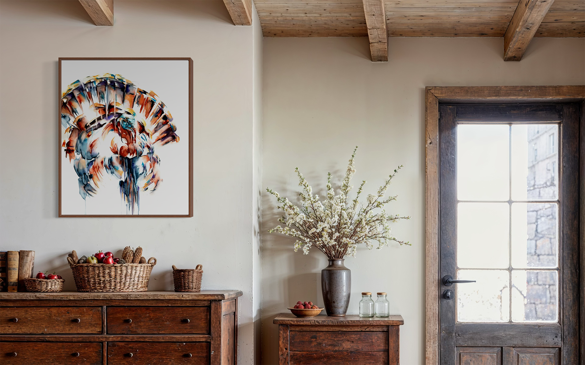 Vibrant watercolor Painting 