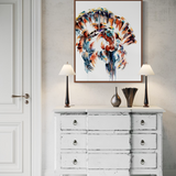 Vibrant Watercolor Tom Turkey