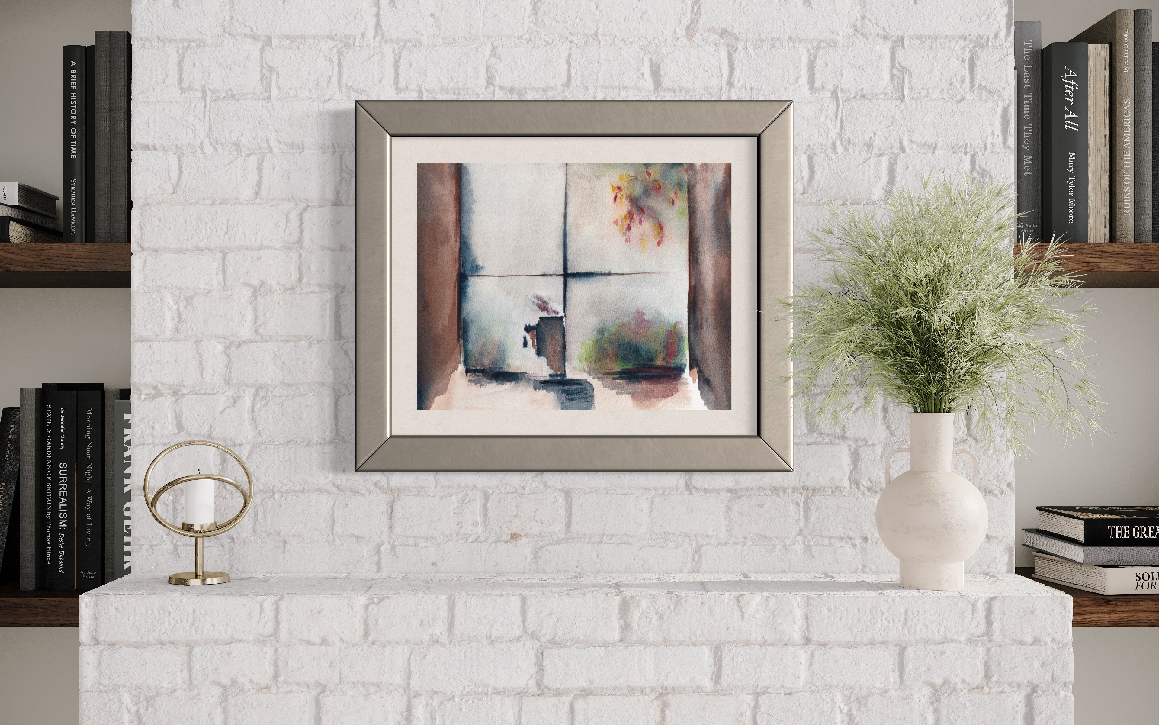 Custom Watercolor Portrait_Morning Coffee_Loose Abstract_Tulsa