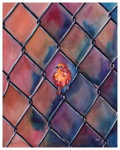 Vibrant, Watercolor Bird